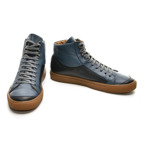 The Generic Man Hi Top Lace Up Sneakers 10 M Handmade - Picture 2 of 8